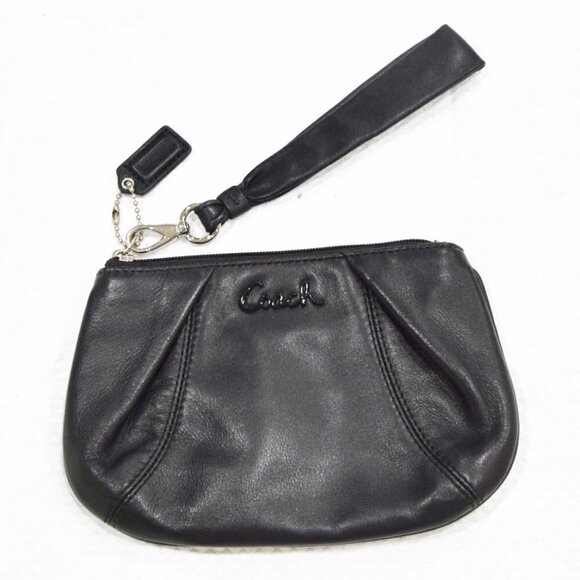 COACH black soft clutch - Picture 1 of 2